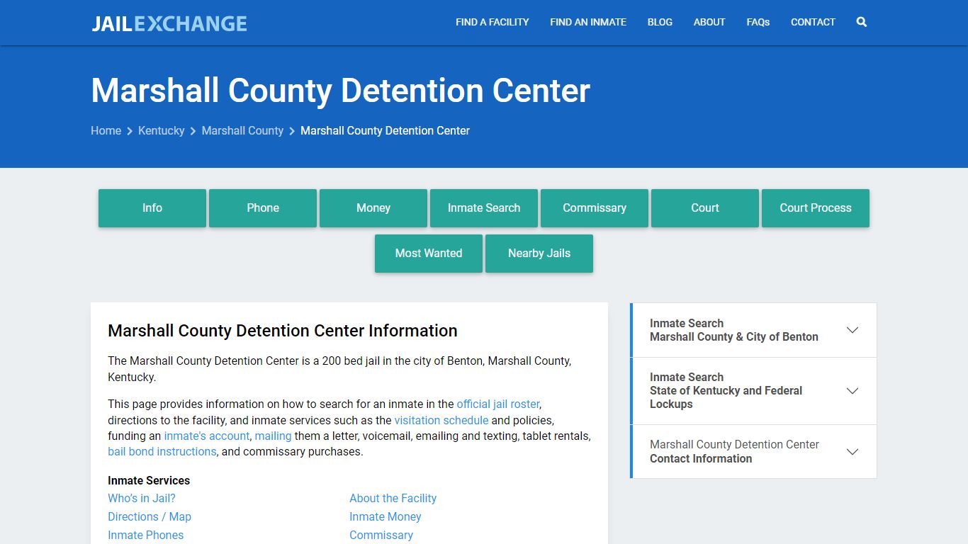 Marshall County Detention Center - Jail Exchange